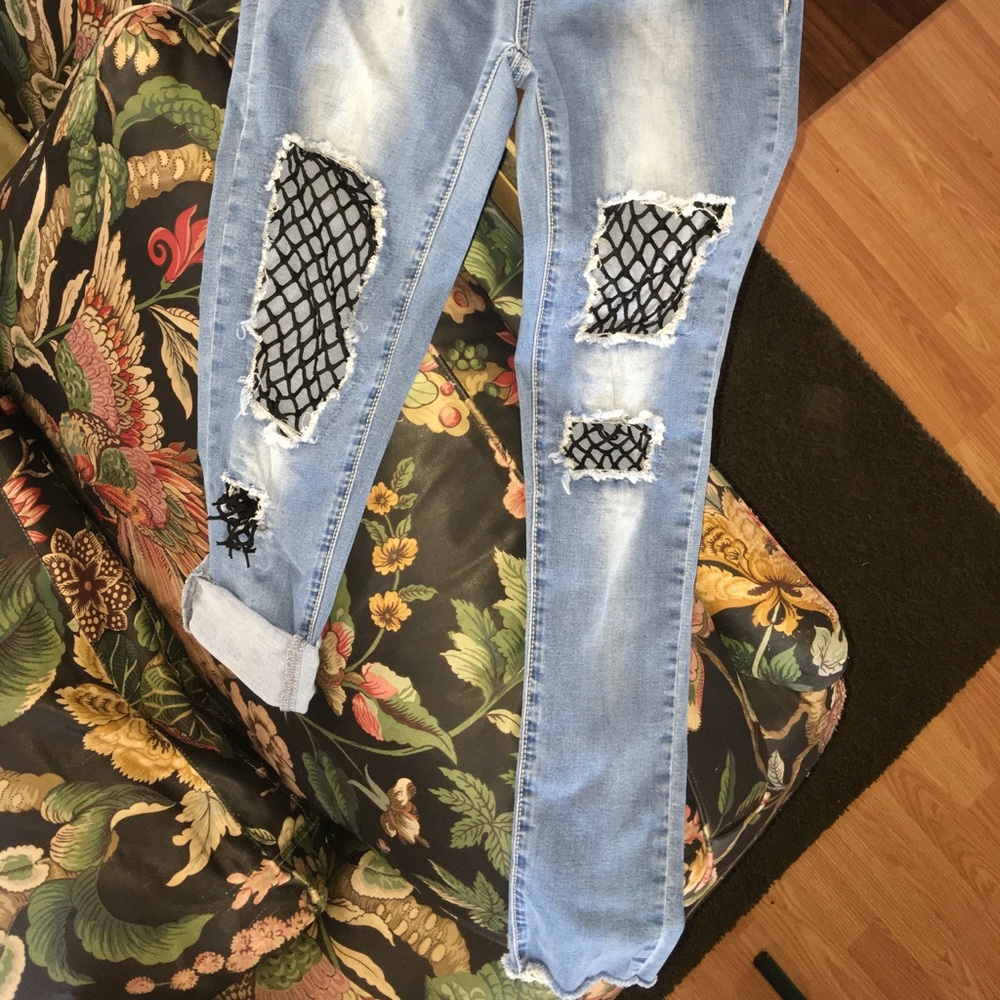 Fishnet Jeans Size 7